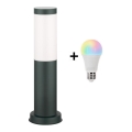Brilagi - Lampă LED RGBW reglabilă pentru exterior 1xE27/9W/230V 2700-6500K IP44 40 cm antracit