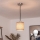 Brilagi - Lampă LED suspendată pe cablu NUBILA 1xE27/60W/230V Ø 14 cm negru/maro