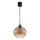 Brilagi - Lampă LED suspendată pe cablu RETRO GLASS 1xE27/60W/230V Ø 18 cm negru/maro fumuriu