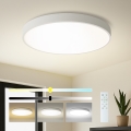 Brilagi - Lampă plafon LED dimabilă POOL SMART, 100W, 230V, 3000–6000K, Ø 80 cm, Wi‑Fi Tuya, albă + telecomandă