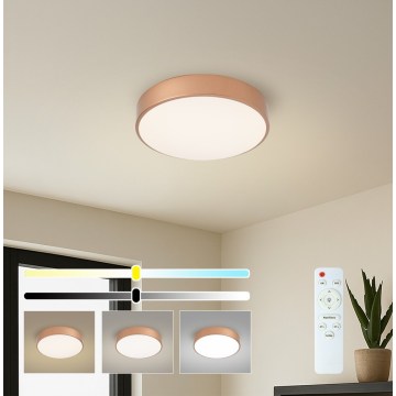 Brilagi - Lampă plafonieră LED dimabilă POOL LED/36W/230V 3000-6000K Ø 30 cm culoare bronz + telecomandă