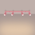 Brilagi - Lampă spot CRESTO 4x GU10/10W/230V, roz