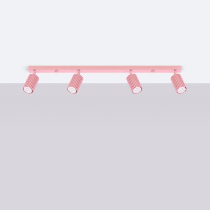 Brilagi - Lampă spot CRESTO 4x GU10/10W/230V, roz