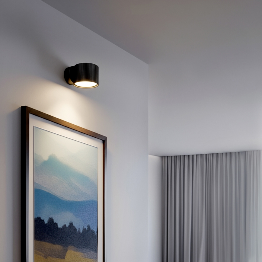 Brilagi - LED RGB+CCT Aplică de perete dimabilă STRIPY 1xGX53/14W/230V 2700-6500K Wi-Fi Tuya neagră