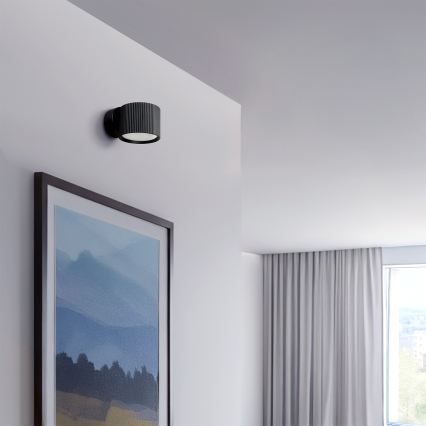 Brilagi - LED RGB+CCT Aplică de perete dimabilă STRIPY 1xGX53/14W/230V 2700-6500K Wi-Fi Tuya neagră