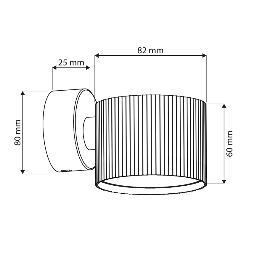 Brilagi - LED RGB+CCT Aplică de perete dimabilă STRIPY 1xGX53/14W/230V 2700-6500K Wi-Fi Tuya neagră