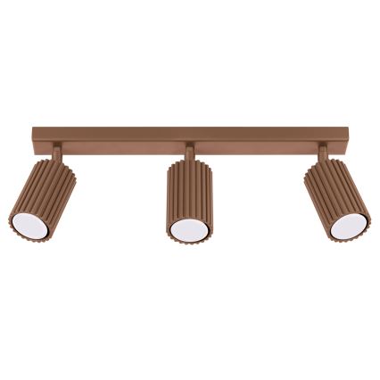 Brilagi - Lampă spot LED CRESTO 3x GU10/10W/230V, maro