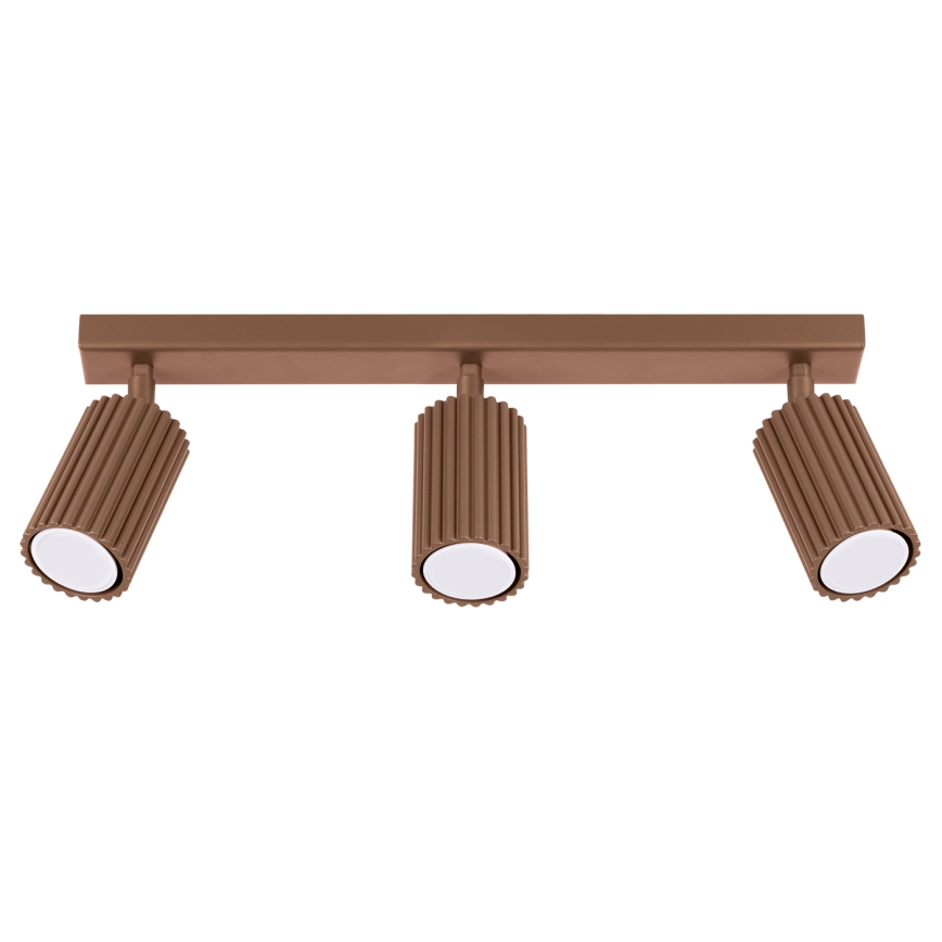 Brilagi - Lampă spot LED CRESTO 3x GU10/10W/230V, maro