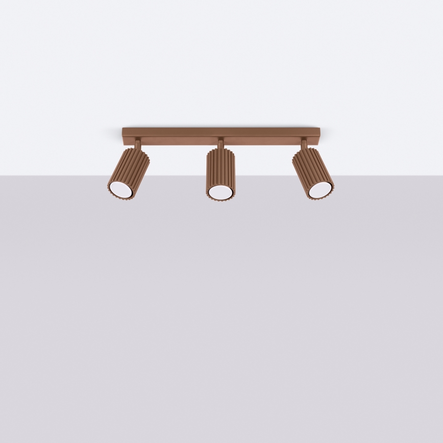 Brilagi - Lampă spot LED CRESTO 3x GU10/10W/230V, maro