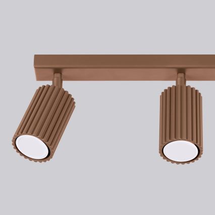 Brilagi - Lampă spot LED CRESTO 3x GU10/10W/230V, maro