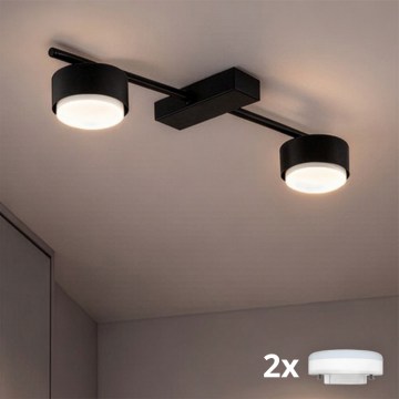 Brilagi - Lampă spot LED RGB+CCT reglabilă MONO 2xGX53/14W/230V 2700-6500K Wi-Fi Tuya neagră