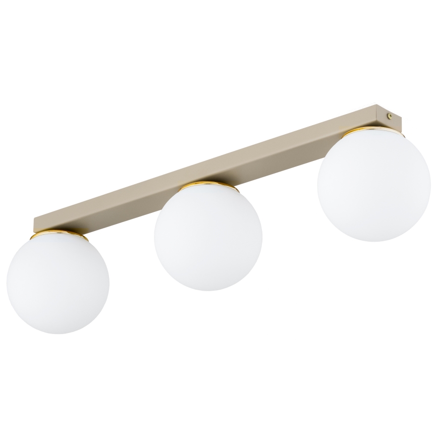 Brilagi - Lampă spot MILO 3xE27/60W/230V bej/auriu
