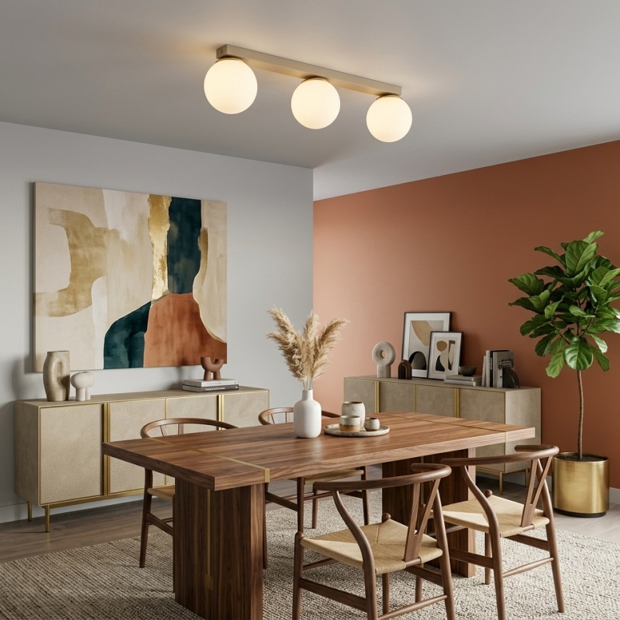 Brilagi - Lampă spot MILO 3xE27/60W/230V bej/auriu