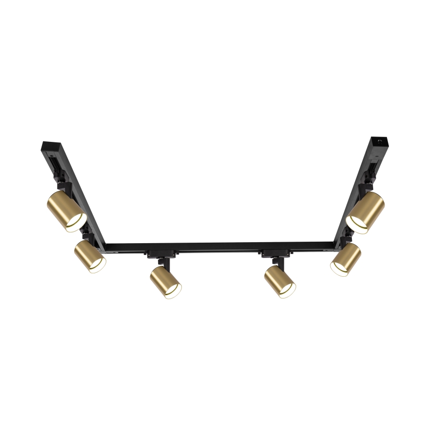 Brilagi - Lampă spot pe șină HUSKY 6xGU10/10W/230V negru/auriu