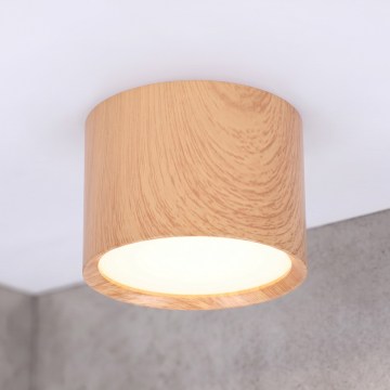 BRILAGI - Lampă spot pentru baie SMOOTH 1xGX53/15W/230V 60x82 mm cu finisaj stejar IP54