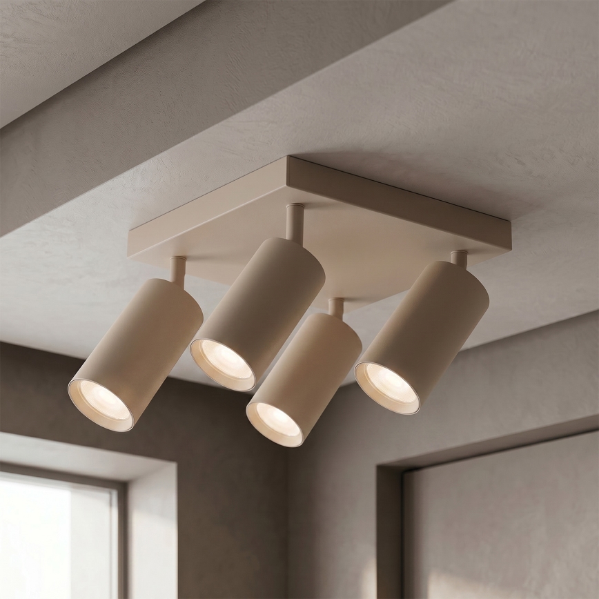 Brilagi - Lampă spot SELE SQUARE 4xGU10/30W/230V bej