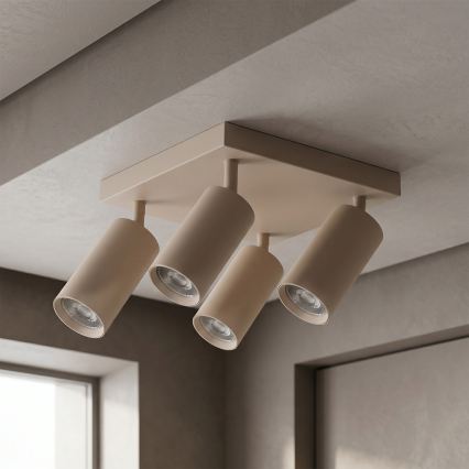 Brilagi - Lampă spot SELE SQUARE 4xGU10/30W/230V bej