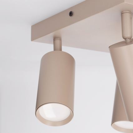 Brilagi - Lampă spot SELE SQUARE 4xGU10/30W/230V bej