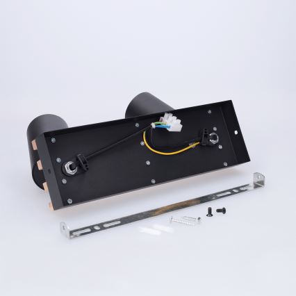 Brilagi - Lampă spot SELE WOOD ACOUSTIC 2xGU10/30W/230V negru/lemn