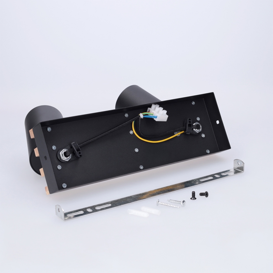 Brilagi - Lampă spot SELE WOOD ACOUSTIC 2xGU10/30W/230V negru/lemn