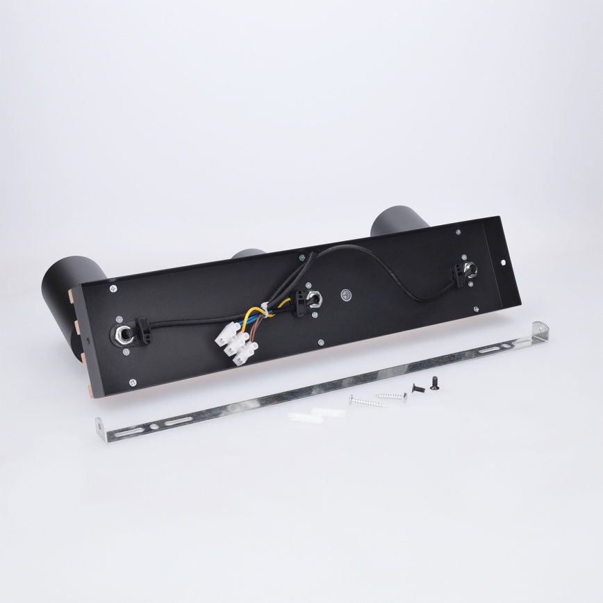 Brilagi - Lampă spot SELE WOOD ACOUSTIC 3xGU10/30W/230V negru/lemn