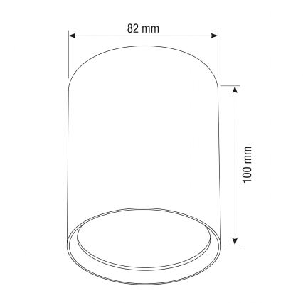 BRILAGI - Lampă spot SMOOTH LONG 1xGX53/15W/230V 100x82 mm alb