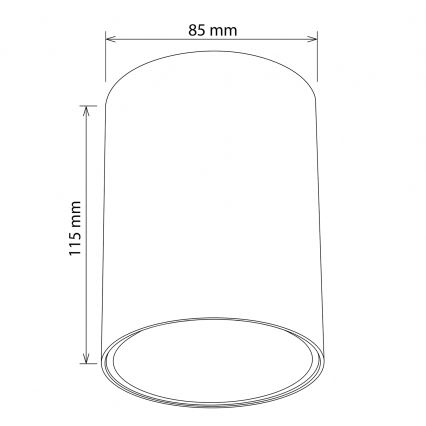BRILAGI - Lampă spot TRINE 1xGU10/30W/230V decor stejar