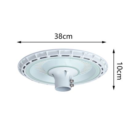 Brilagi - Lampă stradală LED cu stâlp de 3 m URBANSPARK LED/120W/230V albă IP65