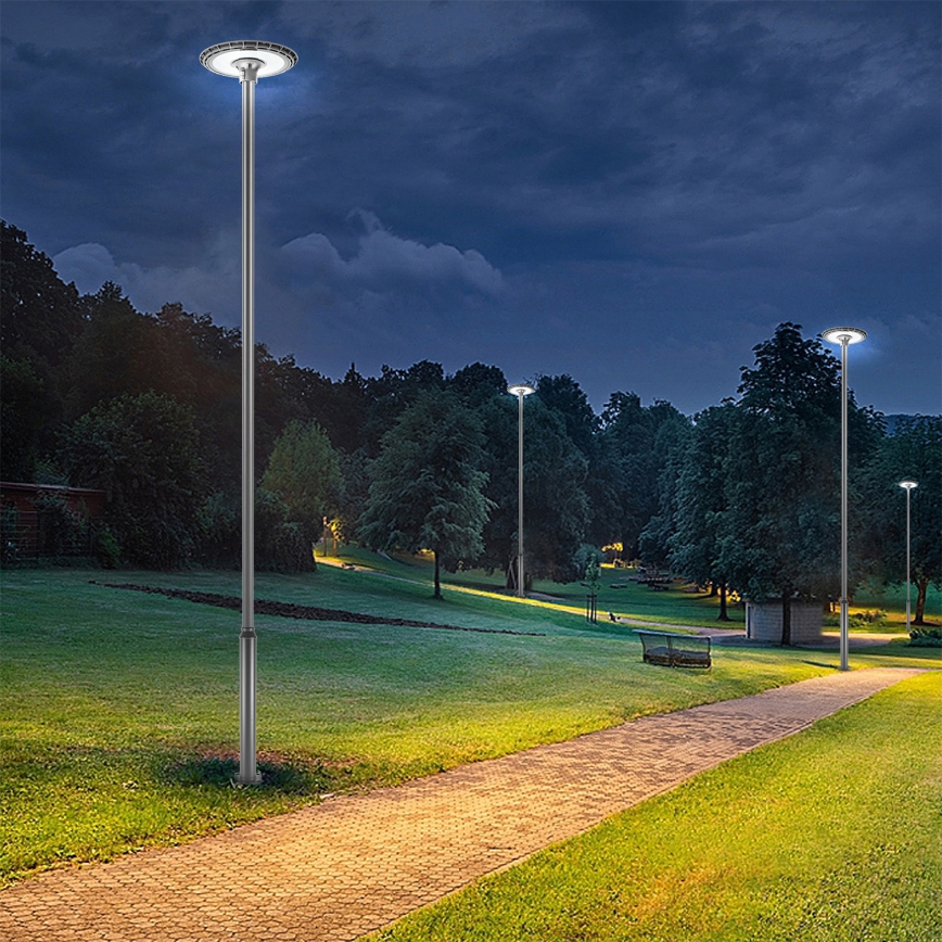 Brilagi - Lampă stradală URBANSPARK LED 120W 230V cu stâlp de 5 m, antracit, IP65