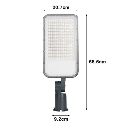 Brilagi - Lampă stradală LED de exterior cu articulație URBANLIGHT LED/200W/230V, antracit, IP65