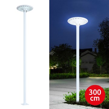 Brilagi - Lampă stradală LED de exterior cu stâlp de 3 m URBANSPARK LED/120W/230V, albă, IP65