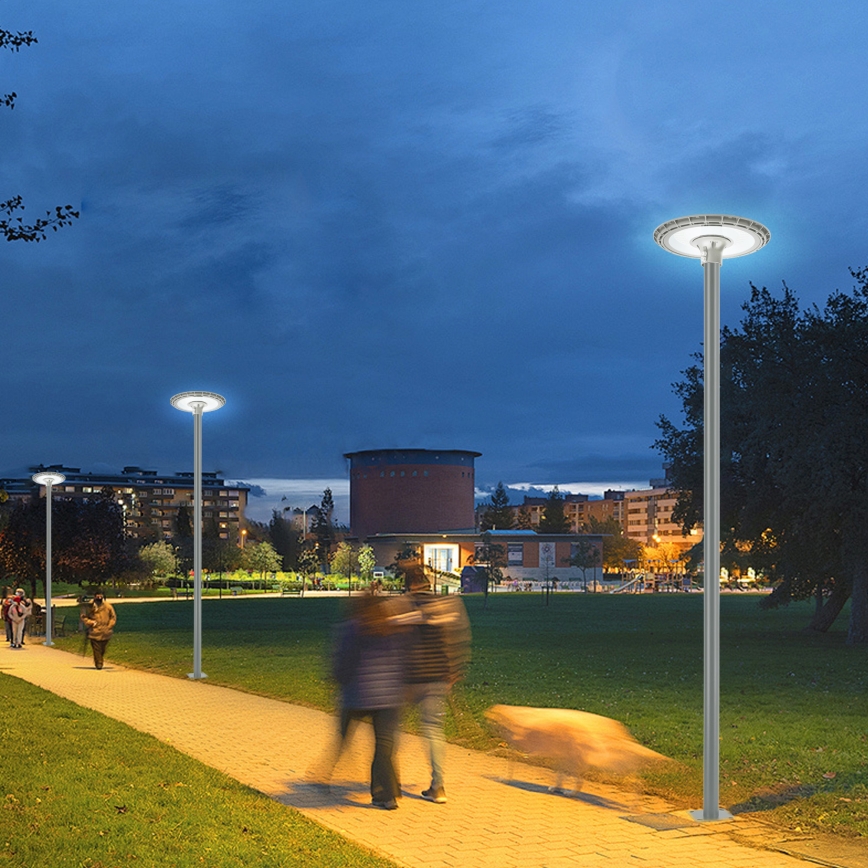 BRILAGI - Lampă stradală LED pentru exterior cu stâlp de 3 m URBANSPARK LED/120W/230V gri IP65