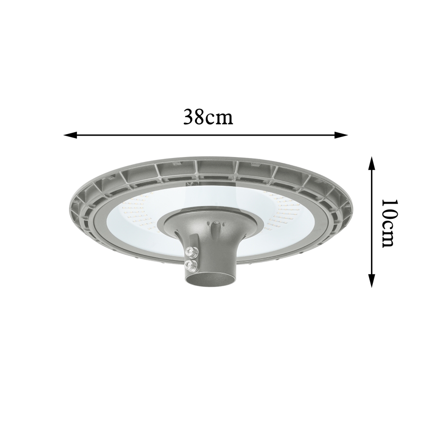 BRILAGI - Lampă stradală LED pentru exterior cu stâlp de 3 m URBANSPARK LED/120W/230V gri IP65