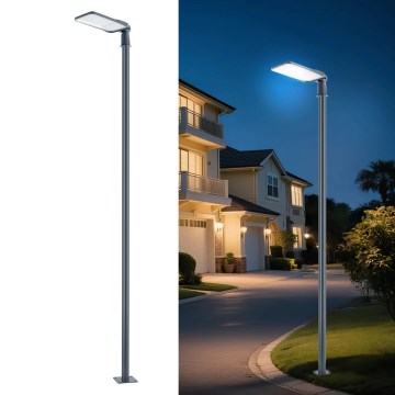 Brilagi - Lampă stradală LED de exterior cu stâlp de 4 m și articulație URBANLIGHT LED/200W/230V, antracit, IP65