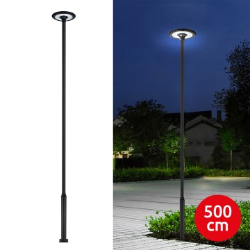 Brilagi - Lampă stradală LED de exterior cu stâlp de 5 m URBANSPARK LED/120W/230V, negru, IP65