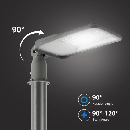 Brilagi - Lampă stradală LED de exterior cu articulație URBANLIGHT LED/100W/230V gri IP65