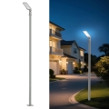 Brilagi - Lampă stradală LED de exterior URBANLIGHT, cu stâlp și braț articulat, 3 m, LED 50W, 230V, gri, IP65