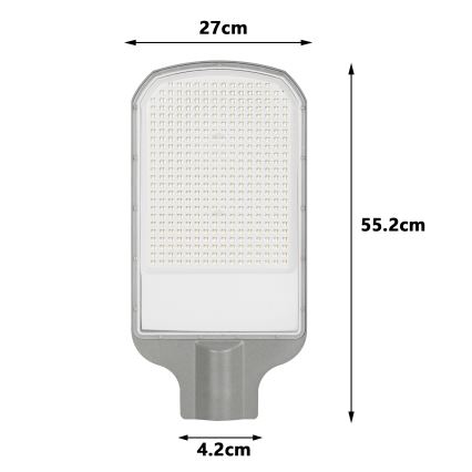 Brilagi - Lampă stradală LED pentru exterior URBANLIGHT, 200 W, 230 V, gri, IP65