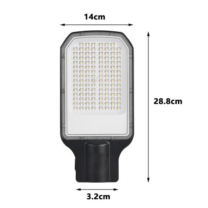 Brilagi - Lampă stradală LED URBANLIGHT, 50 W, 230 V, neagră, IP65