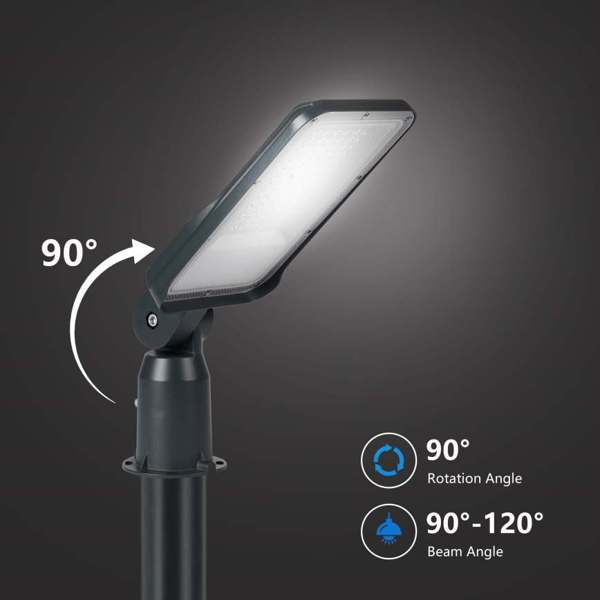 Brilagi URBANLIGHT - lampă stradală LED de exterior, cu articulație, 50W, 230V, antracit, IP65