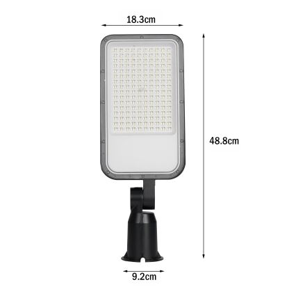 Brilagi - Lampă stradală URBANLIGHT LED/100W/230V, negru, IP65