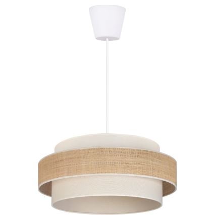 Brilagi - Lampă suspendată cu cablu SPACE, 1x E27/60W/230V, Ø 40 cm, bej/crem
