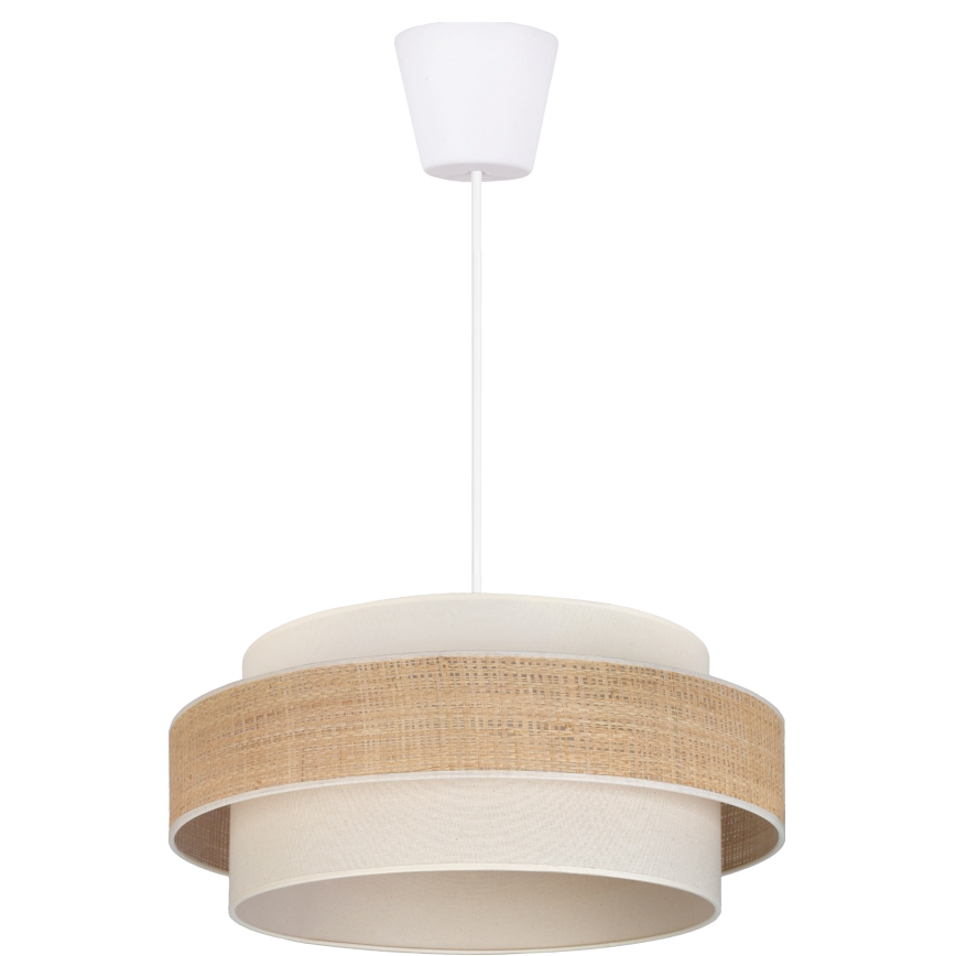 Brilagi - Lampă suspendată cu cablu SPACE, 1x E27/60W/230V, Ø 40 cm, bej/crem
