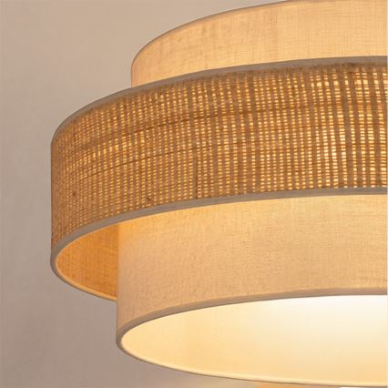 Brilagi - Lampă suspendată cu cablu SPACE, 1x E27/60W/230V, Ø 40 cm, bej/crem