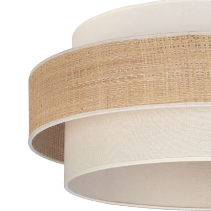 Brilagi - Lampă suspendată cu cablu SPACE, 1x E27/60W/230V, Ø 40 cm, bej/crem