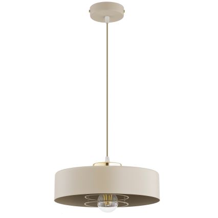 Brilagi - Lampă suspendată cu cablu SPRING 1xE27/60W/230V, Ø 30 cm, bej/auriu