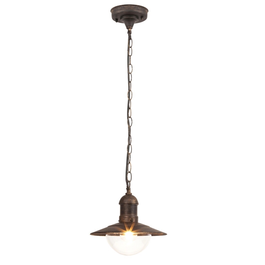 Brilagi - Lampă suspendată de exterior MOLDE 1xE27/60W IP44 bronz/patină
