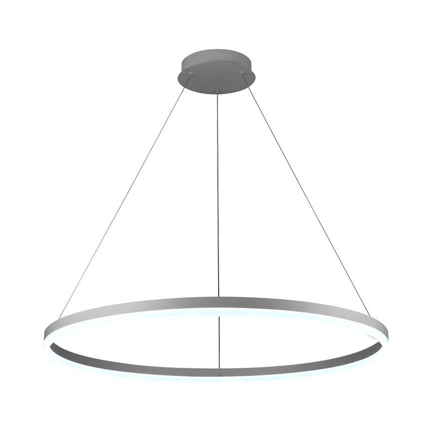 Brilagi - Lustră LED dimabilă pe cablu CIRCLE LED/55W/230V 3000-6500K Ø 80 cm albă + telecomandă