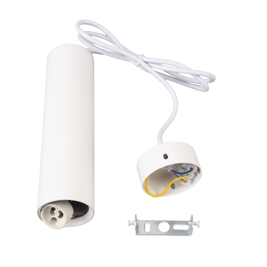Brilagi - Lustru LED RGBW dimabil, suspendat pe cablu SELE, 1xGU10/4,8W/230V, 3000K, alb + telecomandă
