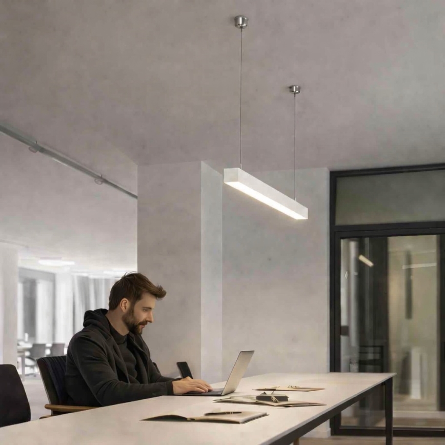 Brilagi - Lampă suspendată LED FULLDAY LED/10/15/20W/230V 2700/4000/6000K 60 cm albă
